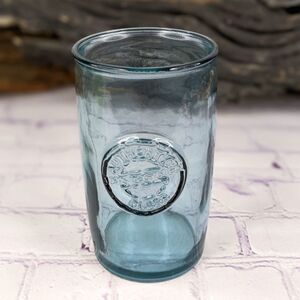 Authentic 100% Recycled Blue Glass